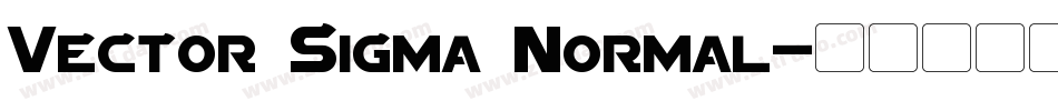 Vector Sigma Normal字体转换
